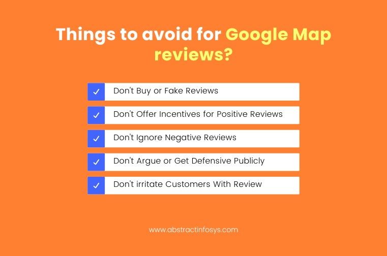 things to avoid while collecting reviews for your business