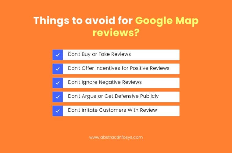 common mistakes to avoid while recommending google map reviews