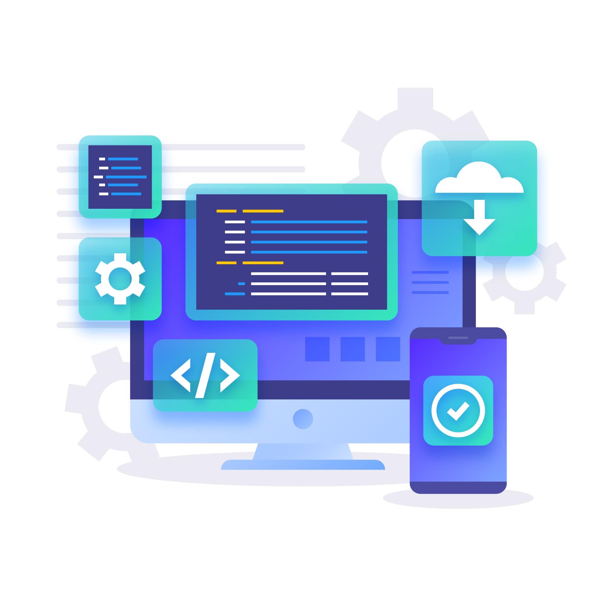 infographics of website development