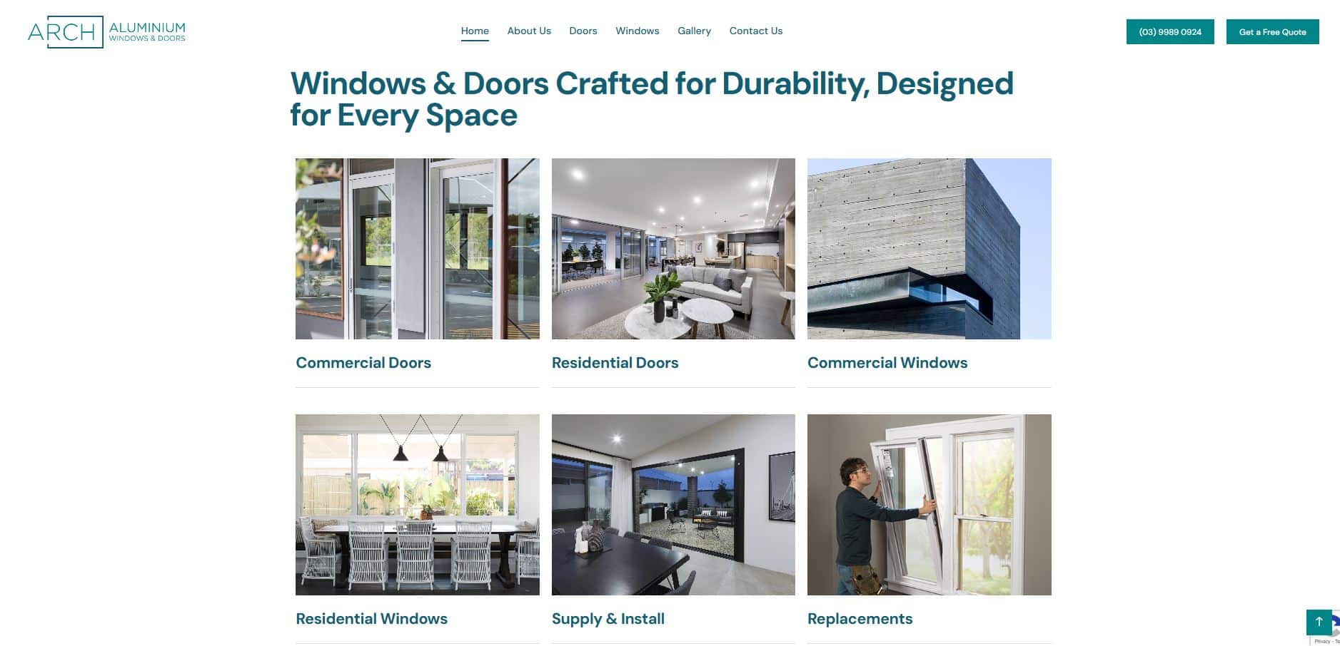 website-development-of-arch-windows-by-abstract-infosys-nepal